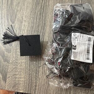 Black Mini Graduation Cap with Tassel